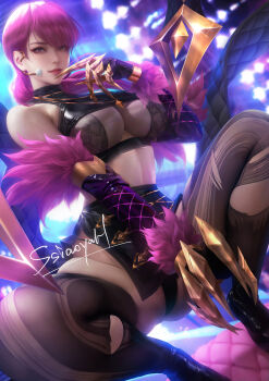 1girl breasts evelynn_(league_of_legends) large_breasts league_of_legends solo zd_1995