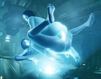 1girl 2girls 3d anus ass bad_tag barefoot blender blender_(artwork) blender_(software) blender_cycles blue_skin blush bob_cut breasts clitoris clonecest colored_skin cortana dildo double_dildo feet feet_up female female_focus foot_focus glowing glowing_dildo halo_(game) halo_(series) halo_4 halo_infinite happy highres hologram huge_ass joyeuse legs_up lips lying medium_breasts moaning multiple_girls nipples nude object_insertion open_mouth pussy science_fiction screaming screaming_in_pleasure seductive_smile selfcest sex_toy shy smile soles soles_female solo solo_focus space spaceship spread_toes syclops tagme the_weapon_(halo_infinite) thick_thighs thighs toes vaginal vaginal_dildo vaginal_object_insertion xbox_game_studios yuri
