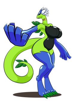 breasts claws digimon fusion gen_2_pokemon leaf legendary_pokemon lugia nintendo pokemon riderb0y shadow sunflowmon tail