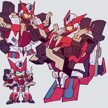 1girl blue_eyes cigarette cigarette_pack highres joints mechanical_arms mechanical_hands mechanical_legs multiple_views ntov198440 override_(transformers) robot robot_joints smoking transformers transformers_cybertron transformers_unicron_trilogy