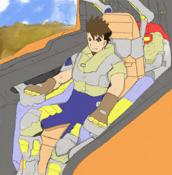 clip_studio_paint_(medium) graphite_(medium) male_focus original pilot sakazaki_tadashi_(style) sicklebx sketch traditional_media ueyama_michirou_(style) zoids
