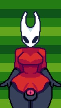 1futa animated animated_gif bouncing_breasts bouncing_penis bouncing_testicles breasts dress futanari hollow_knight hollow_knight:_silksong hornet_(hollow_knight) large_breasts medium_breasts penis pixel_art red_dress solo testicles thick_thighs thighs wide_hips