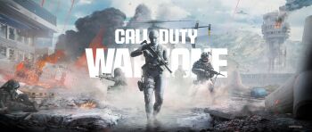 2204design absurdres aircraft airplane assault_rifle battle broken_glass broken_window building call_of_duty call_of_duty:_warzone cargo_pallet copyright_name glass gun h&amp;k_mp5 highres holding holding_gun holding_weapon light_machine_gun m249_saw m4_carbine machine_gun rifle ruins smoke soldier submachine_gun weapon weapon_request