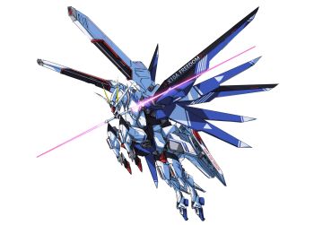 Rule 34 | 8823, animalization, energy sword, flying, freedom gundam, gundam, gundam seed, holding, holding sword, holding weapon, mecha, mechanical wings, no humans, redesign, robot, shoulder cannon, sketch, solo, sword, weapon, white background, wings
