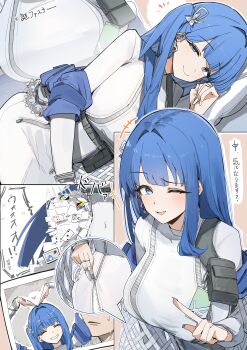 1boy 1girl absurdres arcana_(nikke) card claws commander_(nikke) dress ear_piercing full-length_zipper goddess_of_victory:_nikke highres maton_3110 nightgown piercing silver_nails tight_clothes tight_dress translation_request uno_(game) uno_reverse_card white_nightgown zipper zipper_dress