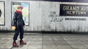 2boys action_figure animated bandai fighting fighting_stance jujutsu_kaisen multiple_boys s.h.figuarts self-upload stop_motion_animation tagme tamashii_nations unconventional_media video yuji_itadori