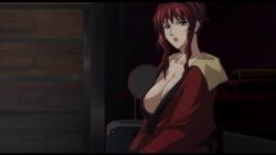 00s 1boy 1girl 2009 animated anime_screenshot anus bouncing_breasts breasts cartagra cartagra_tsukigurui_no_yamai cleavage cum cum_in_pussy cum_on_body cum_pool cumdrip ears ejaculation erection facial fellatio female_pubic_hair foreskin girl_on_top hair_over_eyes highres huge_breasts japanese_clothes kimono licking licking_penis lips lying male_pubic_hair mole mole_under_mouth nipples nose nude on_back onsen open_clothes open_robe oral paizuri partially_underwater_shot penis pubic_hair purple_eyes pussy red_hair robe saliva saliva_trail sex shy smile sound spread_legs tatami testicles towel ujaku uncensored underwater vaginal veins veiny_penis video water