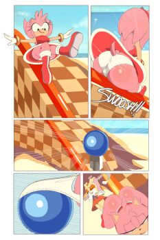 5koma age_difference amy_rose ass ass_focus back bad_tag bare_legs boots child clothes_lift comic cream_the_rabbit destroyed_clothing dress dress_lift embarrassed flat_chest gloves hedgehog hereapathy huge_ass laughin legs loli medium_hair orange_dress orange_fur orange_hair outdoors panties pink_fur pink_hair pointing rabbit red_boots red_dress sega size_difference skirt skirt_lift sliding sonic_(series) tail teenage_girl_and_youngergirl torn_clothes torn_panties underwear upskirt wardrobe_malfunction white_panties