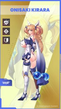 1girl 3d animated ass audible_speech blonde_hair blue_eyes boots bouncing_breasts breasts character_name claw_pose covered_navel cryokinesis curvy elbow_gloves female_focus full_body gloves highleg highleg_leotard highres huge_ass ice impossible_clothes impossible_leotard japanese_audio leotard lilith-soft long_hair multicolored_leotard onizaki_kirara revealing_clothes shiny_clothes shiny_skin short_hair simple_background sitting smile solo sound tagme taimanin_(series) taimanin_squad thigh_boots thong_leotard twintails two-tone_leotard two_side_up very_long_hair video weapon white_leotard wide_hips yellow_background zoom_layer