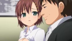 1boy 1girl age_difference all_fours animated anus arm_support ass black_hair black_socks blush bottomless bouncing_breasts bra breasts breasts_out brown_hair censored closed_eyes clothed_sex clothes_lift cum cum_in_pussy cum_overflow doggystyle dot_nose ejaculation english_text faceless feet_up female_orgasm from_behind grabbing_another&#039;s_arm grabbing_from_behind green_eyes groin hair_ornament hairclip hands_on_another&#039;s_waist hard-translated hetero highres indoors interior internal_cumshot kiss kiss_from_behind kneeling knees_together_feet_apart large_breasts legs_up blue_bra blue_panties mating_press moaning mosaic_censoring nipples no_eyes older_male_and_younger_female one_eye_closed oni_chichi oni_chichi_rebirth open_bra open_clothes open_mouth open_shirt orgasm panties panty_pull penis pleated_skirt poro professor_kuranaka pussy pussy_juice red_skirt restrained sana_kuraka school_uniform sex sex_from_behind shirt short_hair skirt skirt_lift socks sound subtitled tagme teacher_and_student third-party_edit underwear unworn_skirt vaginal video waist_grab white_shirt