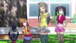 6+girls accident all_fours animated anime_screenshot audible_speech ayase_eli between_breasts black_thighhighs blonde_hair blue_eyes blue_hair blush bow breasts brown_eyes brown_hair camera cloud compilation english_audio face_between_breasts falling grey_hair hair_bow head_between_breasts hoshizora_rin inconvenient_breasts indoors koizumi_hanayo kosaka_honoka long_hair looking_at_breasts love_live! love_live!_school_idol_project minami_kotori multiple_girls nishikino_maki orange_hair otonokizaka_school_uniform outdoors ponytail purple_eyes purple_hair recording red_eyes red_hair running scared school_uniform short_hair side_ponytail skirt sky smug sonoda_umi sound standing thighhighs tojo_nozomi twintails video yazawa_nico yellow_eyes