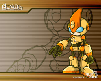 armor character_name clenched_hand company_name copyright_logo copyright_name doll_joints emerl_(sonic) humanoid_robot joints lineart logo official_art official_wallpaper orange_armor outstretched_arm outstretched_hand robot sonic_(series) sonic_battle zoom_layer