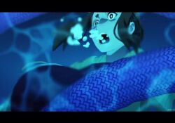 adashino_oto adashino_ren animated anime_screenshot asphyxiation blonde_hair blush breasts brown_hair denim drowning glasses jacket jeans kaii_to_otome_to_kamikakushi lamia long_hair monster_girl multiple_girls ogawa_sumireko open_mouth pants rolling_eyes room ryona scales shirt sound t-shirt tagme twintails uname_manami underwater video water_torture wet wet_clothes wide-eyed