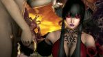 10s 1boy 1girl 3d animated bandai bare_shoulders black_hair black_sleeves breasts chest_tattoo cleavage closed_eyes clothed_female_nude_male corset demon_horns detached_sleeves dusk eliza_(tekken) erection eyeshadow flower flower_ornament frills guided_handjob guiding_hand hair_between_eyes hand_on_another&#039;s_head handjob head_out_of_frame held_up hetero holding holding_hands horn_grab horns ifiyrinnsfw large_breasts lips lipstick long_hair long_sleeves looping_animation makeup molestation namco nude outdoors parted_lips penis purple_lips red_corset red_eyeshadow resized rose rubbing sitting sky sleep_molestation sleeping solo_focus source_filmmaker_(medium) standing straight_hair tattoo tekken tekken_7 tekken_revolution testicles uncensored upscaled vampire video