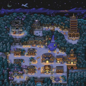 6+boys 6+girls absurdres ampharos arcanine arch architecture ariados building bush clock clock_tower commentary door drowzee east_asian_architecture ecruteak_city english_commentary entei espeon ethan_(pokemon) fence flareon forretress from_above gastly gen_1_pokemon gen_2_pokemon gengar grass haunter highres hoothoot_(prototype) jolteon kimono_girl_(pokemon) koffing legendary_pokemon lugia map_(medium) misdreavus morty_(pokemon) multiple_boys multiple_girls murkrow night nintendo old old_man outdoors path pixel_art pokemon pokemon_(creature) pokemon_center pokemon_gsc pokemon_gym politoed poliwag quilava raikou road shuckle stairs suicune tower tree vaporeon yanma zaebucca zubat