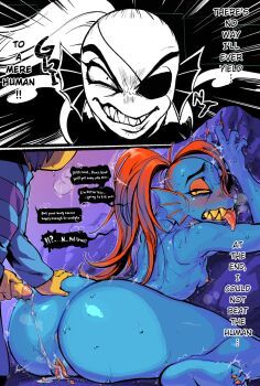 1boy 1girl 2016 2koma after_rape after_vaginal aftersex against_wall age_difference anus ass bald barefoot before_and_after blood blue_skin blush breasts censored claws clenched_teeth clothed_male_nude_female colored_sclera colored_skin comic completely_nude constricted_pupils cum cum_in_pussy cum_on_body cum_on_penis cum_string cumdrip drooling egg english_text erection eyepatch eyeshadow feet fingernails fins fish fish_girl forced frisk_(undertale) from_behind fucked_silly grin groping half-closed_eyes head_fins heavy_breathing hetero highres huge_ass impregnation instant_loss interspecies interspecies_impregnation jewelry long_hair looking_back makeup monster_girl nail_polish nam nanboku naughty_face nipples nude one_eye_covered onee-shota orange_hair orange_nails penis ponytail pussy pussy_juice red_eyes red_hair red_nails roe scratches sex sharp_fingernails sharp_teeth shirt shota shotadom sitting small_breasts smile soles solo_focus speech_bubble striped_clothes striped_shirt sweat symbol-shaped_pupils talking tears teeth thick_thighs thighs toe_ring toe_scrunch toenail_polish toenails toes tongue tongue_out translated trembling undertale undyne utdr_(toby_fox) vaginal wariza yellow_sclera yellow_skin