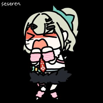 Rule 34 | > <, 1girl, animated, animated gif, arm warmers, artist name, closed eyes, green hair, leg warmers, lowres, one side up, open mouth, pink arm warmers, pink bag, pink leg warmers, seseren, shaking head, simple background, solo, sticker (medium), striped arm warmers, striped leg warmers, sunna (zenless zone zero), transparent background, white wings, wings, zenless zone zero