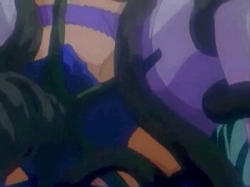 1990s_(style) angel_of_darkness animated animated_gif anzai_midori bdsm bondage bound bound_arms breasts double_penetration gag grabbing_another's_breast groping injuu_kyoushi large_breasts lowres medium_breasts monster multiple_penetration professor rape retro_artstyle teacher tentacles underwear vaginal