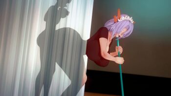 1boy 1girl 3d age_difference animated ass bottomless breasts closed_eyes clothed_female_nude_male clothed_sex cum cum_in_pussy doggystyle excessive_cum huge_ass huge_breasts medium_hair nude open_mouth original purple_hair rolling_eyes sex sex_from_behind shota size_difference tagme ugoira video