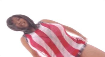 1girl animated animated_gif asian belly bikini bouncing bouncing_breasts breasts bursting_breasts fuko huge_breasts japanese_(nationality) jiggle photo_(medium) plump swimsuit underboob