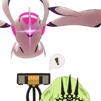 ! 1girl animated animated_gif black_dress black_tiara breasts cloud_ya coat commentary_request dress fang holding_tube honkai_(series) honkai_impact_3rd lab_coat long_hair mobius_(honkai_impact) monster musical_note open_mouth restrained second-party_source simple_background small_breasts smile spoken_exclamation_mark spoken_musical_note test_tube tiara very_long_hair white_background white_coat