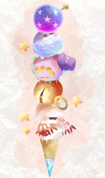 bandaid dark_mind drawcia drawcia_soul dripping halo hat ice_cream_cone kirby&#039;s_adventure kirby&#039;s_dream_land_3 kirby_star_allies kirby_(series) kirby_64 kirby_&amp;_the_amazing_mirror kirby:_canvas_curse maerlm34 nightmare_(kirby) nightmare_orb nintendo no_humans red_eyes star_(symbol) star_rod void_soul void_termina wings zero_(kirby) zero_two_(kirby)
