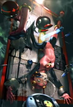 00s boots capcom guro highres latex pain mega_man_(series) mega_man_battle_network roll.exe_(mega_man) s_zenith_lee torture