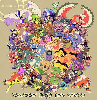 absurdres aipom ampharos antennae antlers ariados azumarill bayleef bear bellossom bird black_eyes blissey blue_skin bright_pupils brown_background brown_eyes bug celebi chikorita chinchou claws cleffa closed_eyes closed_mouth colored_sclera colored_skin corsola crobat crocodilian croconaw cyndaquil delibird dog donphan dunsparce elekid entei espeon everyone facial_mark fangs feraligatr fins fire flaaffy forehead_jewel forehead_mark forretress furret game_boy game_boy_color gen_2_pokemon girafarig giraffe gligar granbull handheld_game_console heracross highres hitmontop ho-oh hoothoot hoppip horns houndoom houndour igglybuff jumpluff kingdra lanturn larvitar ledian ledyba legendary_pokemon looking_up lugia magby magcargo mamebato mantine mareep marill meganium miltank misdreavus monkey murkrow mythical_pokemon natu nintendo no_humans noctowl octillery open_mouth phanpy pichu piloswine pineco pokemon pokemon_(creature) politoed porygon2 pupitar quagsire quilava qwilfish raikou red_eyes remoraid scizor sentret sharp_teeth shuckle simple_background single_horn skarmory skiploom slowking slugma smeargle smile smoochum sneasel snubbull spikes spinarak stantler steelix sudowoodo suicune sunflora sunkern swinub teddiursa teeth togepi togetic tongue tongue_out totodile twitter_username typhlosion tyranitar tyrogue umbreon unown unown_a unown_d unown_e unown_f unown_g unown_i unown_l unown_m unown_n unown_o unown_r unown_s unown_v ursaring white_pupils white_skin wings wobbuffet wooper xatu yanma