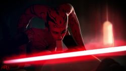 1boy 1girl 3d animated darth_talon deepthroat energy_sword fellatio gloves hetero highres lightsaber lying nude on_back oral rexxcraft sound star_wars sword tattoo threatening twi'lek video weapon yellow_eyes