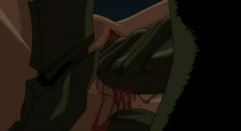 00s 1girl 2002 anal animated animated_gif arms_up blood clitoris defloration double_penetration held_down interspecies lowres lying minako_haruno monster multiple_penetration on_back pussy rape restrained sex short_hair spread_legs tagme uncensored urotsukidouji