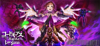 1girl ascot black_shirt blue_eyes breasts carly_disel cleavage code_geass code_geass:_lost_stories collarbone commentary_request earrings f4samurai forehead hair_ornament hairclip hand_on_own_face hand_up happy highres jewelry large_breasts licking_lips long_hair long_sleeves looking_at_viewer mole mole_under_mouth official_art open_mouth raised_eyebrow red_hair shirt sidelocks smile solo straight-on tongue tongue_out upper_body yellow_ascot