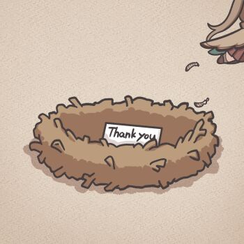 Rule 34 | 1girl, bird, bird nest, bird wings, brown coat, brown eyes, brown hair, coat, feather hair ornament, feathers, hair ornament, highres, hololive, hololive english, kkeulna, long hair, multicolored hair, nanashi mumei, streaked hair, virtual youtuber, wings