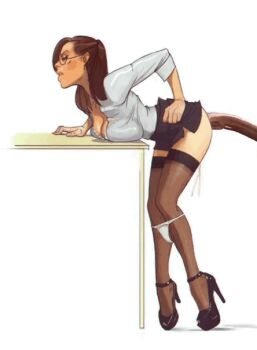 1girl anal animated artist_request bent_over breast_press breasts cleavage cum cum_overflow from_side glasses high_heels looping_animation office_lady panties panties_over_pantyhose panty_pull pantyhose pussy_juice_drip shirt simple_background skirt source_request tagme tentacle_in_ass tentacles underwear white_background white_panties