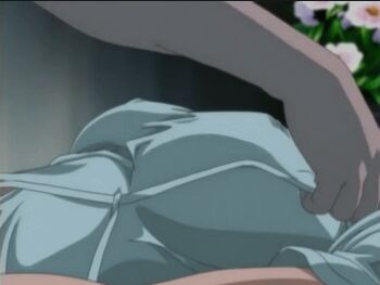 00s 1boy 1girl animated animated_gif barefoot bed bible_black bouncing_breasts breast_sucking breasts earrings forced grabbing_another&#039;s_breast groping hetero hospital ichikawa_aki jewelry large_breasts long_hair nipples nude oshima_takeshi pink_hair saliva shin_bible_black uncensored