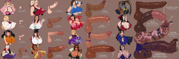6+futa anal_beads animal_penis anna_williams breasts character_name chart christie_monteiro cock_ring comparison dark-skinned_female dark_penis dark_skin eliza_(tekken) emilie_de_rochefort erection flaccid foreskin futanari gigantic_penis hat highres horse_penis huge_breasts huge_penis julia_chang katarina_alves kazama_asuka kazama_jun kunimitsu_(tekken) large_breasts large_penis lidia_sobieska ling_xiaoyu long_foreskin long_hair long_image lucky_chloe mask master_raven mishima_kazumi_(tekken) multiple_futa nina_williams nipple_slip nipples penis penis_chart penis_comparison penis_size_difference phimosis precum rampage_(leedash2) sagging_testicles sex_toy small_penis tekken tekken_5 tekken_5_(dark_resurrection) tekken_7 tekken_revolution tekken_tag_tournament_2 testicles twintails unknown_(tekken) urethral_bulge urethral_insertion veins veiny_penis wide_image zafina