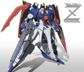 3d aeug beam_rifle character_name commentary_request energy_gun exposed_internal_machinery g-db gradient_background gundam highres machinery mecha mecha_focus mobile_suit no_humans original realistic redesign robot science_fiction shadow shield weapon zeta_gundam zeta_gundam_(mobile_suit)