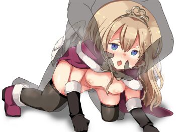 1boy 1girl ahegao all_fours angel angel_wings ariel_(oukoku_no_shugo_tenshi) black_gloves black_thighhighs blue_eyes blush boots breasts breath brown_hair capelet censored doggystyle drooling elbow_gloves feathered_wings game_cg gloves grabbing_another's_face hair_between_eyes hair_down head_grab hikaru_(sgst) inverted_nipples large_variant_set long_hair long_sidelocks nipples non-web_source nude open_mouth oukoku_no_shugo_tenshi pointy_ears purple_boots purple_capelet pussy_juice raised_inner_eyebrows rolling_eyes see-through_body sex sex_from_behind sidelocks simple_background small_breasts snot steam sweat tareme thighhighs tiara transparent_background vaginal variant_set very_long_hair white_wings wings