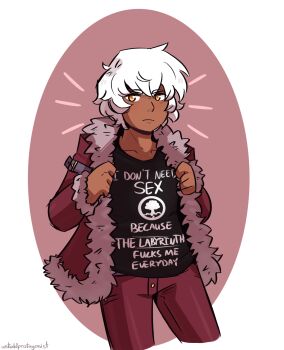 Rule 34 | 1boy, arm belt, black shirt, clothes writing, collarbone, cowboy shot, cropped legs, dark-skinned male, dark hunter, dark hunter (sekaiju), dark hunter 3, dark skin, english text, etrian odyssey, fur-trimmed jacket, fur trim, highres, jacket, long sleeves, male focus, open clothes, open jacket, pants, profanity, sekaiju no meikyuu, sekaiju no meikyuu 1, shirt, solo, t-shirt, transparent background, untoldprotag, white hair, yellow eyes