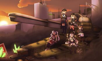 absurdres armband bikini blonde_hair boots brown_eyes brown_hair c96_(girls&#039;_frontline) command_&amp;_conquer commission commissioner_upload company_of_heroes girls&#039;_frontline green_eyes hat highres kcco_(girls&#039;_frontline) mg42_(girls&#039;_frontline) military_hat military_uniform mp40_(girls&#039;_frontline) necktie p38_(girls&#039;_frontline) purple_eyes serjatronic stg44_(girls&#039;_frontline) sweat sweatdrop swimsuit thighhighs tiberium typhon_(girls&#039;_frontline) white_hair