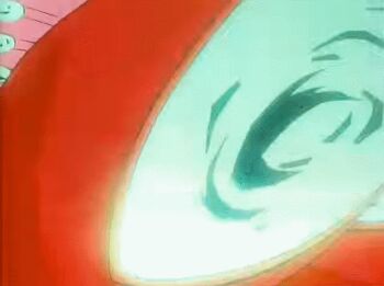 1990s_(style) 4boys android angry animated animated_gif armor battle blonde_hair defeat destruction dragon_ball dragonball_z fight full_armor hatchiyack injury machine male_focus multiple_boys muscular pain punching retro_artstyle son_gohan son_goku super_saiyan trunks_(dragon_ball) vegeta violence