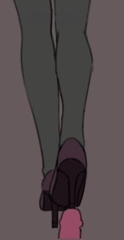 1boy 1girl animated animated_gif cum cum_on_body cum_on_feet footjob hetero high_heels legs penis shoejob simple_background sounding upper_body urethral_insertion