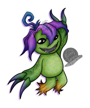 Rule 34 | alraumon, digimon, digimon (creature), looking at viewer, sharp teeth, smile, solo, teeth