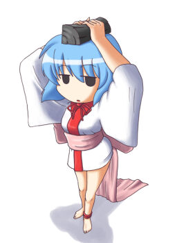 Rule 34 | 1girl, binchou-tan, binchou-tan (character), binchou-tan (cosplay), cosplay, crossover, empty eyes, female focus, ichijou, nonaka ai, pani poni dash!, parody, solo, voice actor connection