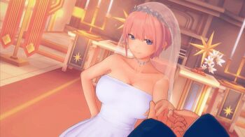 3d after_rape animal_collar animal_ears animal_print animated animated_gif belly_chain bracelet breasts bridal_veil bride cat_ears chain_belt choker collar collarbone condom condom_belt corruption cow_print cum cum_on_body dark-skinned_male dark_skin dress earrings fingernails french_kiss from_behind go-toubun_no_hanayome grabbing_another&#039;s_breast groping hetero interracial jewelry kiss koikatsu_(medium) large_breasts mind_break nakano_ichika navel neck_bell netorare nipples open_mouth recording ring sex sex_from_behind short_hair solo_focus spiked_bracelet spikes stud_earrings teeth tongue tongue_out used_condom veil wedding_band wedding_dress wedding_ring yuukis