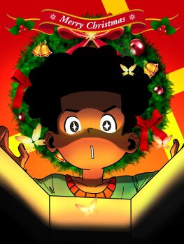 +_+ afro bell box bug butterfly christmas highres insect non-web_source