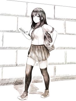 1girl disorder! long_hair original school_uniform