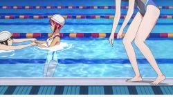 1boy 2girls animated anime_screenshot aqua_eyes armpits ass back backboob bare_shoulders bath bathing black_hair bokutachi_wa_benkyou_ga_dekinai bouncing_breasts braid breasts butt_crack censored_nipples cleavage collarbone competition_swimsuit convenient_censoring covering_breasts covering_privates dark_skin feet fog highres in_water kirisu_mafuyu large_breasts legs long_hair multiple_girls navel nude one-piece_swimsuit out-of-frame_censoring pink_hair ponytail pool purple_eyes red_hair short_hair shower soap_bubbles soap_censor sound standing swimming swimsuit takemoto_uruka tan tanline thigh_gap thighs video yuiga_nariyuki