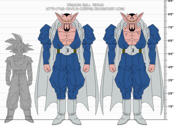 dabura dragon_ball dragonball_z horns size_chart son_goku tagme the-devils-corpse_(artist)