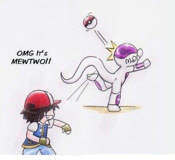 2boys alien ash_ketchum baseball_cap child crossover dragon_ball dragonball_z frieza gloves hat jpeg_artifacts lowres multiple_boys nintendo parody poke_ball pokemon pokemon_(anime) simple_background smile throwing