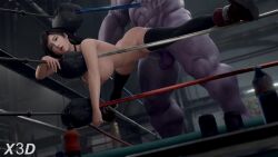 1boy 1girl 3d alien animated black_hair boots bouncing_breasts breasts choker colored_skin crossover curvy earrings final_fantasy final_fantasy_vii happy_sex hetero highres huge_breasts indoors interspecies jewelry long_hair marvel marvel moaning muscular muscular_male purple_skin ring_post sex sound square_enix bouncing_breasts tagme thano thanos thick_thighs thighhighs thighs tifa_lockhart vaginal video wide_hips wrestling_ring x3d